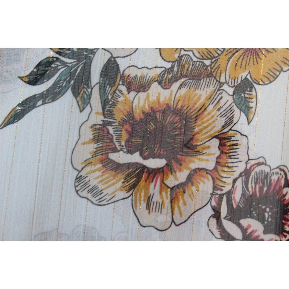 Maurices Sheer Metallic Floral Open Front Cardigan Kimono Plus Size 2X/3X H14770 - Picture 5 of 7